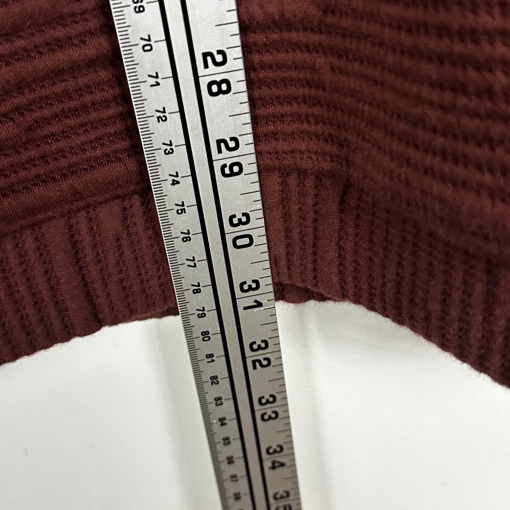 Cokluch Canada Brown Ribbed Turtleneck Sweater Dress Womens Sz Medium Boho Cowl - Picture 15 of 16